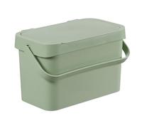 SmartStore Contenitore per rifiuti alimentari da 5 l, verde, per riciclaggio e compostaggio della cucina, con manici, in plastica riciclata, 29 x 17 x 17 cm