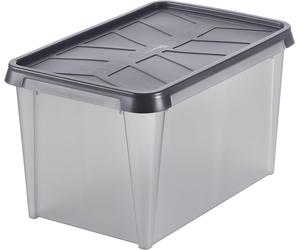 Smartstore CONTENITORE TENUTA STAGNA PER ALIMENTI 60x35x40 cm (LxHxP) 55 l GRIGIO CON COPERCHIO