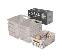 SmartStore Essence Cesto contenitore medio con manici 7x 5,6 L Lino
