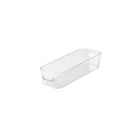 SmartStore | Scatola portaoggetti sottile da 1,3 l, trasparente, organizzatore da cucina, bagno, ufficio, frigorifero, adatto per alimenti e senza BPA, 10 anni di garanzia | L29 x W9,5 x H6,5 cm