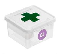 SmartStore Scatola Pronto Soccorso in Plastica da 8L 28 x 28 x 17 cm Trasparente