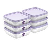 SmartStore Set di 6 contenitori per alimenti da 0,3 l, adatti per frigorifero e congelatore, senza BPA, riutilizzabili, adatti al microonde, lavabili in lavastoviglie, impilabili e impilabili