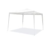 SMARTSUN Tenda Pieghevole 3x3m Javea Bianca Impermeabile - Giardino Spiaggia Campo Terrazza - Borsa da Trasporto, Picchetti e Cordini