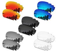 SmartVLT Set di 5 lenti di ricambio da uomo per occhiali da sole Oakley Jawbone Vented Combo Pack S01