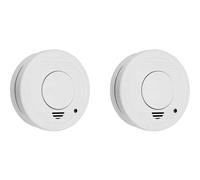 Smartwares 10.048.28 Rilevatore di fumo Kit da 2 a batteria (Ø x A) 100 mm x 35