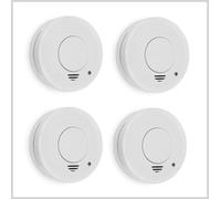 SMARTWARES 4 RIVELATORI FUMO SENSORE OTTICO DUR. 10 ANNI ALLARME 85DB FSM-11514