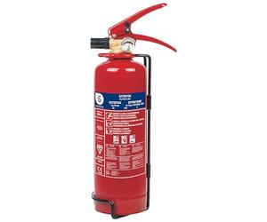 Smartwares Estintore a polvere - 1 kg - per incendi ABC - Adatto per veicoli e abitazioni - Supporto incluso - FEX-15112