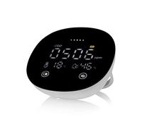 Smartwares Misuratore CO2 3 in 1, Temperatura, Umidità, Batteria Tampone | Sensore NDIR, Touchscreen con indicatori colorati, Segnale acustico 78 dB, Montaggio a parete o libero, FGA-13950