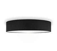 Smartwares Plafoniera da Soffitto in Tessuto IDE-60044, 50 cm, Lampada per bagno, sala e camera da letto, Arredamento moderno, Nero