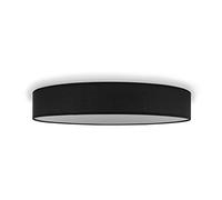 Smartwares Plafoniera in Tessuto Dream IDE-60047, Lampada a sospensione, Arredamento camera da letto, Bagno, Sala, Adatto a 4 lampadine E27, Nero