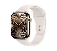 Apple Watch Series 10 Titan Gold (GPS + Cellular) 46mm (Sportarmband polarstern) S/M