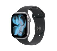 Smartwatch Apple Watch Series 11 GPS + Cellular 46mm Cassa Alluminio Grigio Siderale con Sport Band Nero - S/M [MFC94ZR/A]