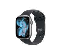 Watch Series 11 (2025) GPS 46 mm cassa in alluminio grigio siderale con cinturino sportivo, nero - M/L - Nouvo