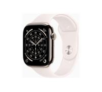 Apple Watch Series 11 GPS + Cellular 46mm Cassa Titanio Oro con Band Rosa Fard - S/M