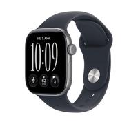 SMARTWATCH APPLE Watch Series 12 GPS 42 mm Cinturino Sport blu marino S/M, Display da 1,79 ", Touchscreen, 5.3, Modulo GPS integrato, Waterproof, Grigio siderale
