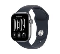 SMARTWATCH APPLE Watch Series 12 GPS 42 mm Cinturino Sport blu marino S/M, Display da 1,79 ", Touchscreen, 5.3, Modulo GPS integrato, Waterproof, Grigio siderale