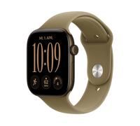 SMARTWATCH APPLE Watch Series 12 GPS 46 mm Cinturino Sport oliva, Display da 1,99 ", Touchscreen, 5.3, Modulo GPS integrato, Waterproof, Bronzo scuro