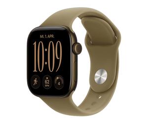 SMARTWATCH APPLE Watch Series 12 GPS + Cellular 42 mm Cinturino Sport oliva S/M, Display da 1,79 ", Touchscreen, 5.3, Modulo GPS integrato, Waterproof, Bronzo scuro