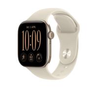 SMARTWATCH APPLE Watch Series 12 GPS + Cellular 42 mm Cinturino Sport sabbia S/M, Display da 1,79 ", Touchscreen, 5.3, Modulo GPS integrato, Waterproof, Oro chiaro
