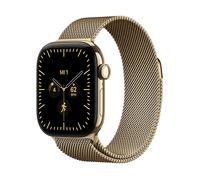 SMARTWATCH APPLE Watch Series 12 GPS + Cellular 42 mm Loop in maglia milanese oro S/M, Display da 1,79 ", Touchscreen, 5.3, Modulo GPS integrato, Waterproof, Titanio oro brillante