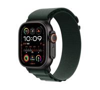 Apple Watch Ultra 2 GPS + Cellular 49mm Cassa Titanio Nero con Dark Green Alpine Loop - Medium