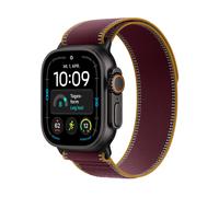 Apple Watch Ultra 4 (GPS + Cellular) Cassa da 49 mm in Titanio Nero con cinturino Trail Loop Bordeaux - M/L - Nouvo