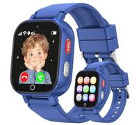 Smartwatch Bambini 4G con Videochiamata, Chat Vocale, IP68 Impermeabile | Modalit ontapassi GPS SOS Sveglia Camera, Orologio Smartwatch Regalo per Bambino e Bambina 4-12 Anni - Blu-Verde
