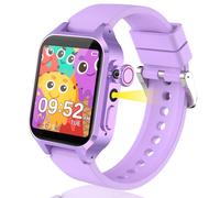 Smartwatch Bambini con 32 Giochi Contapassi Fotocamere Musicale 13 Sveglie | 150+ Schede didattiche, Modalità Sport, Audiolibri, Controllo Parentale, Video, Torcia, Calcolatrice, Regalo Ragazzi Ragazze