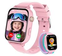 Smartwatch Bambini GPS 4G, Orologio Intelligente con Telefono, Videochiamata, Chat, SOS, Sveglia, Contapassi, Camera, Modalità Classe, Gioco, Smart Watch per Ragazza e Ragazzo 4-12 Anni Regalo, Rosa