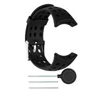 Smartwatch Cinturino in Gomma Siliconica Morbida per Uomo Cinturino di Ricambio per Bracciale per M1 M2 M4 M5(Nero)