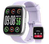 Smartwatch con Alexa Integrata, 1.83'' HD Orologio Smartwatch Uomo Donna Chiamate Stress Impermeabile IP68 Monitoraggio Salute (Frequenza Cardiaca/SpO2/Sonno), 100+Modalità Sport per Android iOS Viola