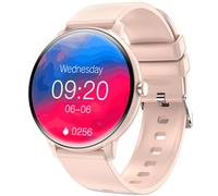 Smartwatch con chiamate Bluetooth, SpO2 e battito cardiaco, schermo rotondo 1.39 inch TFT, batteria 210mah, ricarica magnetica - Compatibile con Hu...