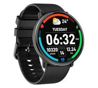 Smartwatch Cool Display AMOLED Forever Silicone Nero (Chiamate Salute, Sport), Nero, Grande, Moderno