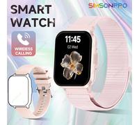 Smartwatch da donna con schermo touch da 1,83", promemoria per le chiamate, oltre 100 modalità sportive, resistenza all'acqua a 10 m, batteria da 280 mAh, nuovo smartwatch per donne con possibilità di