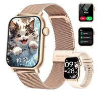 Smartwatch da donna e uomo con funzione telefonica, orologio fitness HD da 1,85", con oltre 100 modalità sportive, fitness tracker, frequenza cardiaca, SpO2, contapassi e monitoraggio del sonno, IP68