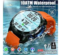 Smartwatch da Immersione Profonda per Uomo, Impermeabile 10ATM, Mappa Offline, Memoria 4GB, Bussola, Torcia, Chiamate Bluetooth, GPS