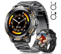 Smartwatch da uomo con batteria lunga da 800 mAh per Android iOS, display AMOLED HD da 1,43 pollici, con funzione telefono, 110 modalità sportive, orologio da polso, frequenza cardiaca/monitor del