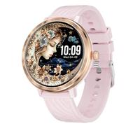 Smartwatch Donna, 1.19” AMOLED Orologio Smartwatch Donna con Chiamate, 110+Modalità Sportive Smart Watch con Sonno/SpO2/Cardiofrequenzimetro, Impermeabil IP68 Fitness Tracker per Android iOS, Oro