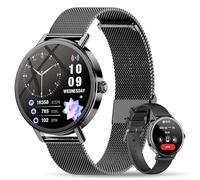 Smartwatch Donna, 1.26"Orologio Intelligente Donna con Chiamate Bluetooth, Smart Watch con 2 Cinturini, Notifiche, Sonno, Design Sottile, Compatibile con Android iOS, Smartwatch Impermeabile IP68