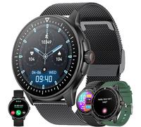 Smartwatch Donna Chiamata Bluetooth e Risposta Vivavoce, 1,39” Smart Watch Contapassi Cardiofrequenzimetro Sonno 100+ Modalità Sport Notifiche Messaggi Orologio Fitness Tracker per Android iOS (Nero)