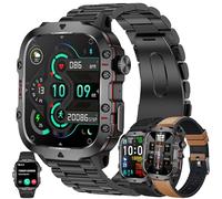 Smartwatch Donna Chiamata Bluetooth e Risposta Vivavoce Smart Watch Contapassi Cardiofrequenzimetro Sonno 123 Modalità Sport Notifiche Messaggi Orologio Fitness Tracker per Android iOS (Marrone)