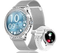 Smartwatch Donna Chiamate e Risposta Bluetooth Orologio Tracker Fitness con Cardiofrequenzimetro Sonno Ciclo Mestruale Lettore Musicale Contapassi Notifiche Messaggi Smart Watch Sport per Android IOS