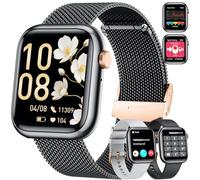 Smartwatch Donna con Effettua orologio Chiamate: 1.83" Smart Watch con Bluetooth5.2 Contapassi Sonno 123+ Modalità Sportivo Fitness Tracker IP68 Impermeabile WhatsApp Notifice Compatibile Android iOS