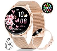 Smartwatch Donna, Display AMOLED 1,32" Ultra-sottile, Chiamate Bluetooth, IP68 Impermeabile, 116 Modalità Sport, Monitoraggio del Ciclo/Frequenza Cardiaca e Sonno, 2 Cinturini e 2 Cavi Inclusi, FV23-D
