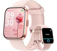 Smartwatch Donna Orologio, 1,8" Smartwatch Chiamate Risposta Vivavoce, Alexa Integrato Cardiofrequenzimetro SpO2 Sonno, Contapassi Orologio Fitness Notifiche 110 Modalità Sport per Android/iOS Rosa