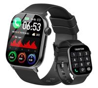 Smartwatch Donna Uomo, 2025 1,96''HD Orologio Smartwatch con Effettua/Risposta Chiamate, Orologio Contapassi con Cardiofrequenzimetro/Sonno/SpO2, 110+ Sportive Fitness Tracker IP68 per Android iOS
