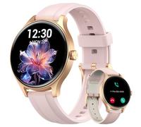 Smartwatch Donna Uomo Chiamate, 1.57" Smart Watch Contapassi Cardiofrequenzimetro da polso/SpO2/Contapassi/Sonno, Orologio Smart Fitness Sportivo Impermeabile per Android iOS Rosa