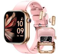 Smartwatch Donna Uomo con Auricolari Bluetooth: 2.02" Orologio Smart Watch Effettua Risposta Chiamate 100 Modalità Sportive Fitness Tracker IP67 Impermeabile WhatsApp Notifice Compatibile Android iOS