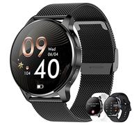 Smartwatch Donna Uomo Orologio Chiamata e Notifiche Messaggi Assistente Vocale Smart Watch per Android iOS Fitness Orologio Digitale con Cardiofrequenzimetro, SpO2, Sonno, Contapassi, 20 Sportivo