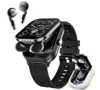 Smartwatch e Auricolari 2 in 1, 2,01" Schermo HD Bluetooth Fitness Tracker, 100+ Modalità di Sport, NFC, GPS, Monitor del Sonno/Frequenza Cardiaca/Pressione Sanguigna, Compatibile con Android e iOS